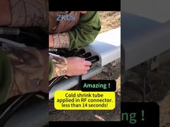Gaine thermorétractable à froid pour connecteurs RF