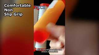 Poignées en silicone pour un contrôle confortable.