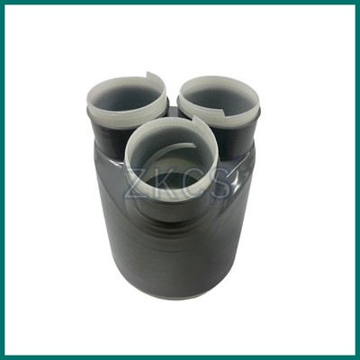 Ruban de silicone gris foncé 3 façons de rétrécir à froid le câble Breakout Boot pour la protection des phases individuelles du câble