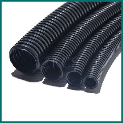 Tuyau ondulé de tuyau flexible de ROHS de conduit ondulé noir anti-torsion de câble