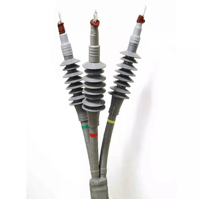 Trois kits de terminaux intérieurs à rétrécissement à froid couvrent des tensions de 11KV à 24KV