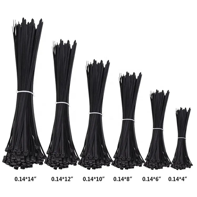 Individu de fermeture éclair fermant à clef les biens en nylon de serres-câble utilisant la couleur multi blanche noire de 3,6 x de 100mm