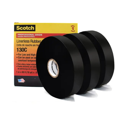 Isolation en caoutchouc noire 130c de bande d'épissure pour 0.76mm électriques