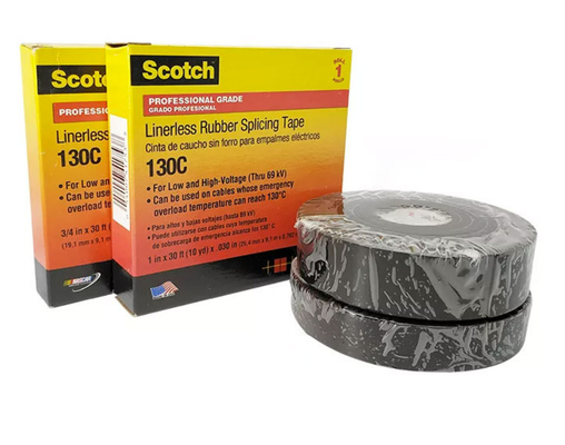 Isolation en caoutchouc noire 130c de bande d'épissure pour 0.76mm électriques