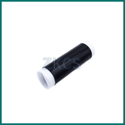 Connecteur de télécommunications coaxial en silicone noir/gris, rétractable à froid et étanche