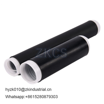 Tubes à refroidissement à froid noires epdm pour isolation électrique et étanchéité des connexions de câbles