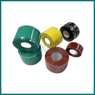 Tape en caoutchouc de silicone auto-fusible pour protéger la haute tension du suivi, gris/vert/rouge