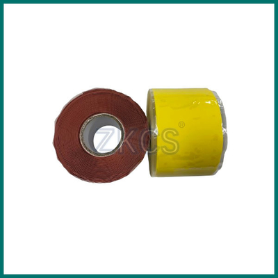 Résistance à l'arc gris/vert/rouge Ruban auto-fuseur en silicone pour l'enveloppe isolante du câble d'alimentation