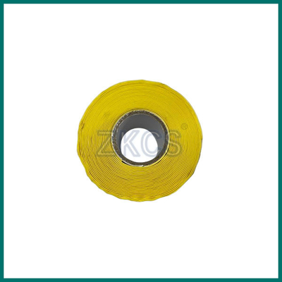 Résistance à l'arc jaune Ruban de silicone auto-fusion pour têtes de câbles 15KV isolation et protection