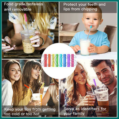 Manchon en silicone coloré réutilisable pour boissons | Prise en main souple et protection thermique